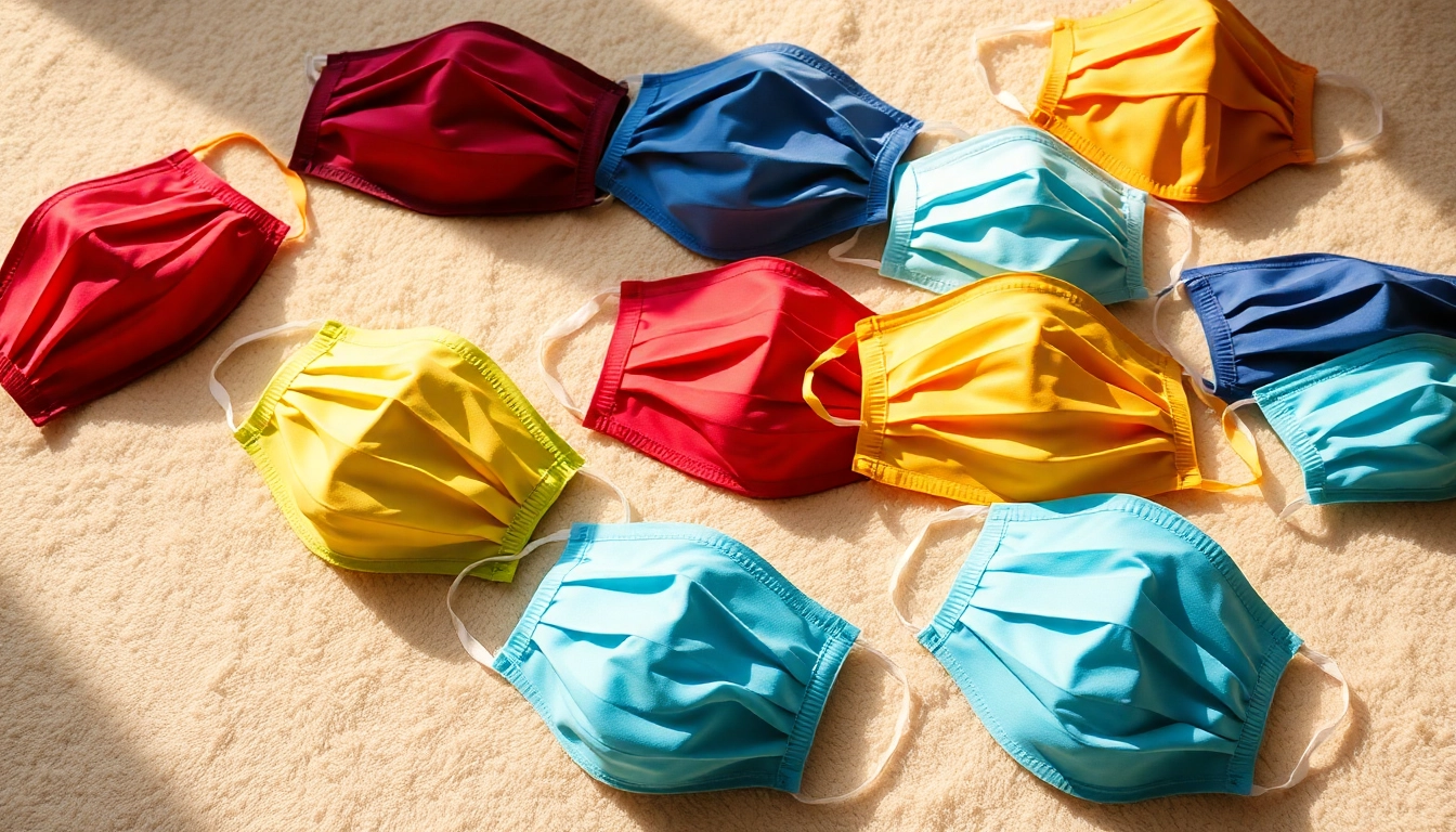 Revitalizing face masks showcasing various colors and textures for skincare treatments.