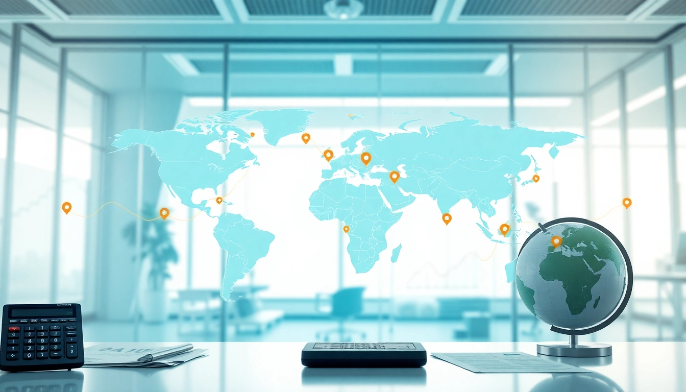 Analyze export tariffs with a dynamic global trade map showing trade routes and graphs.