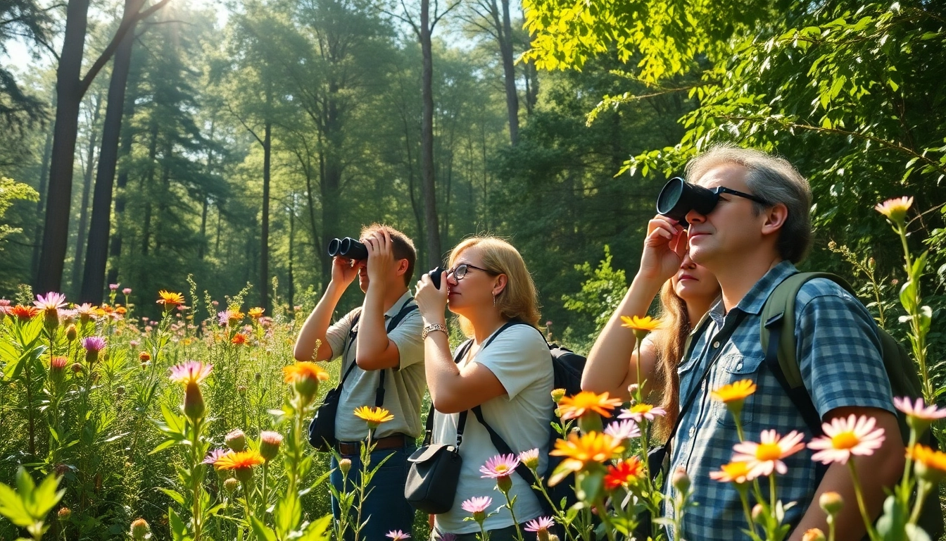 Experience the beauty of nature with wildlife enthusiasts at www.sudswild.com in a vibrant forest.