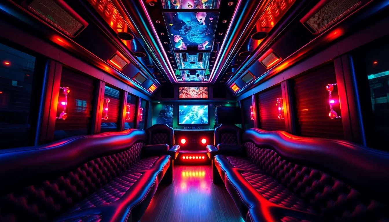 Experience the ultimate Atlanta party bus with luxurious interiors and vibrant ambiance for unforgettable celebrations.