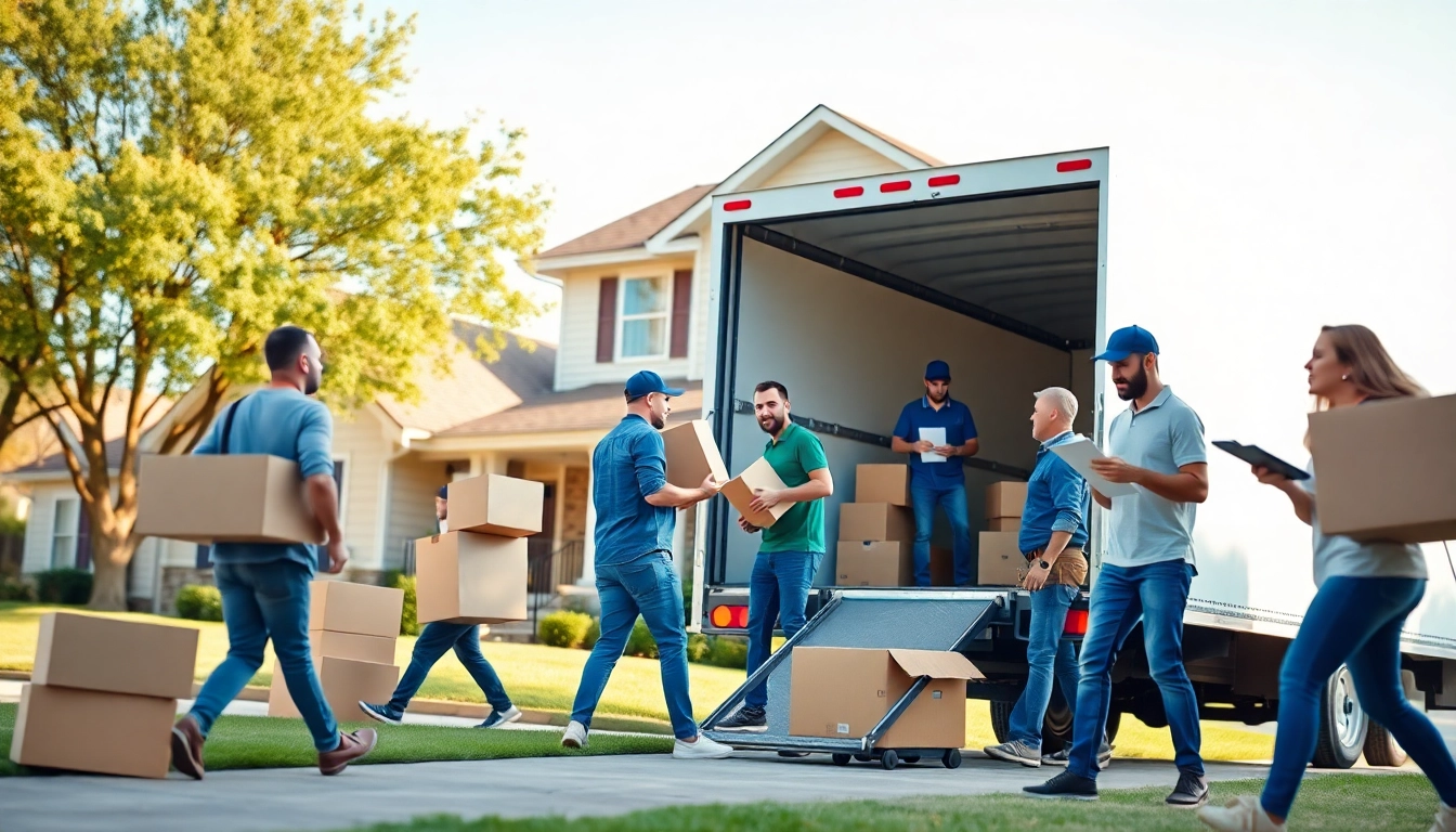 Efficient house moves captured with professionals loading boxes into a truck.