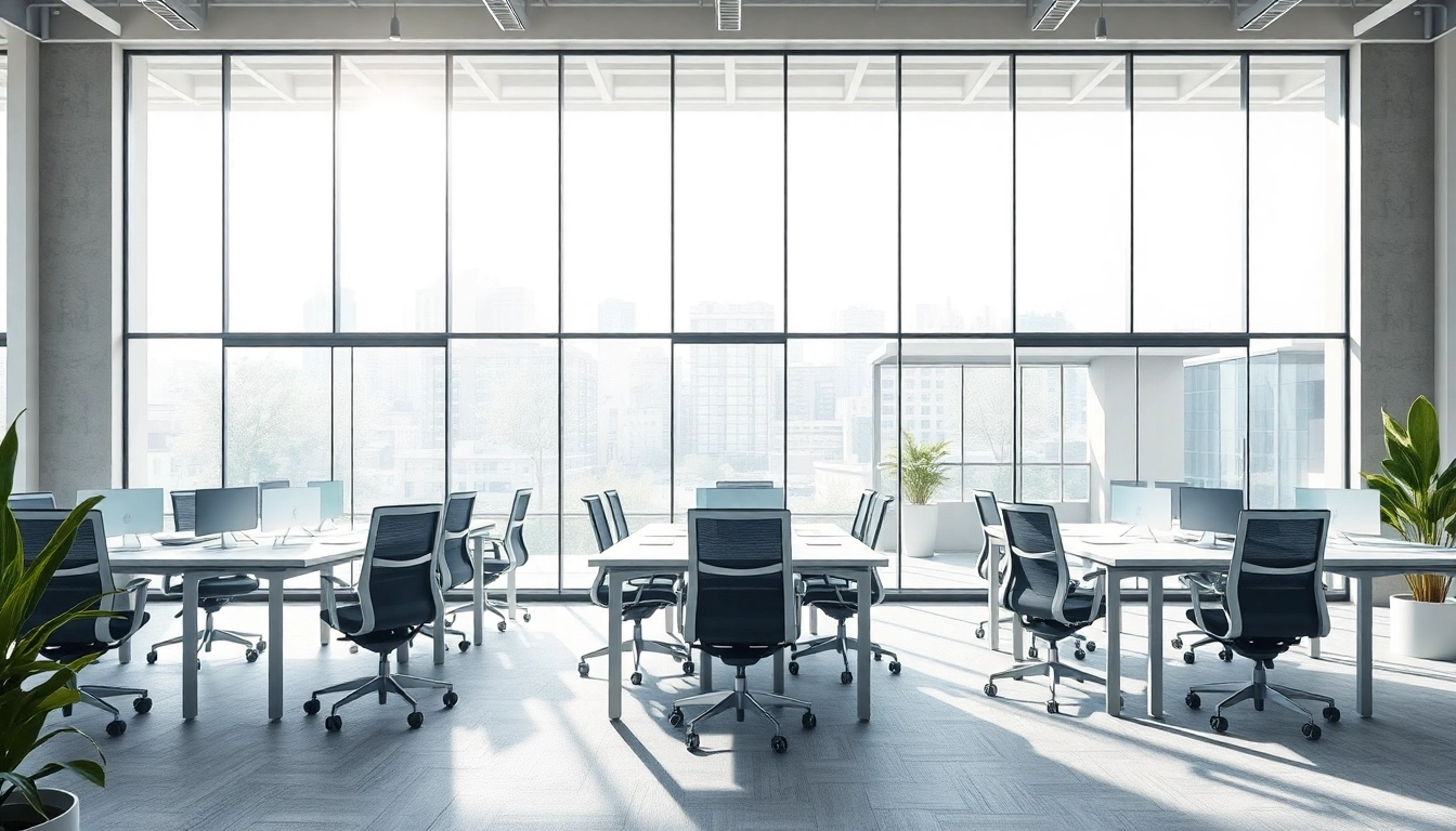 Showcasing movable glass partitions elegantly dividing modern office spaces, emphasizing flexibility and style.