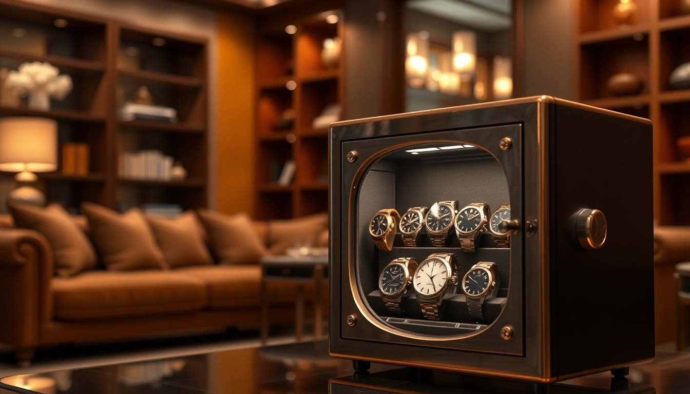 Protect high-value watches in a luxurious watch safe displayed elegantly.