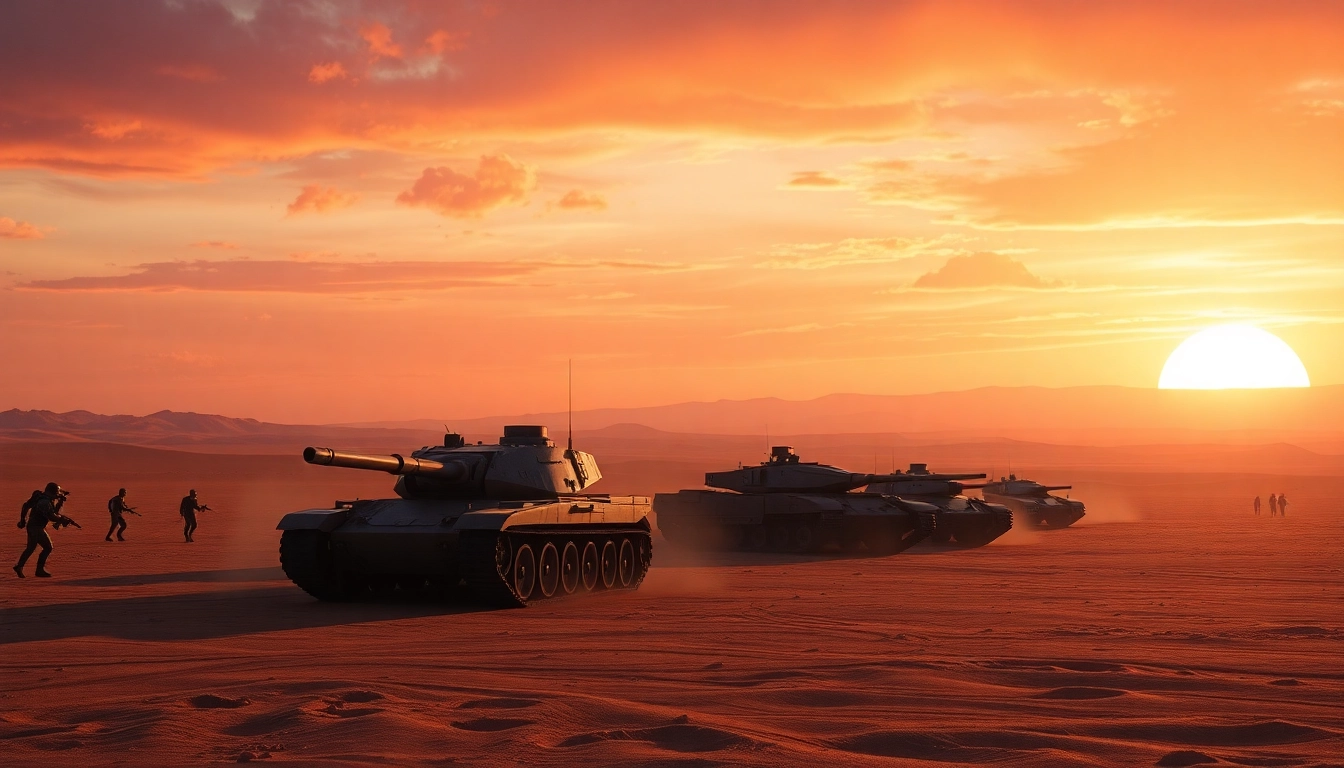 Engage with the dune 2 game in this dynamic battlefield scene featuring epic armored tanks.
